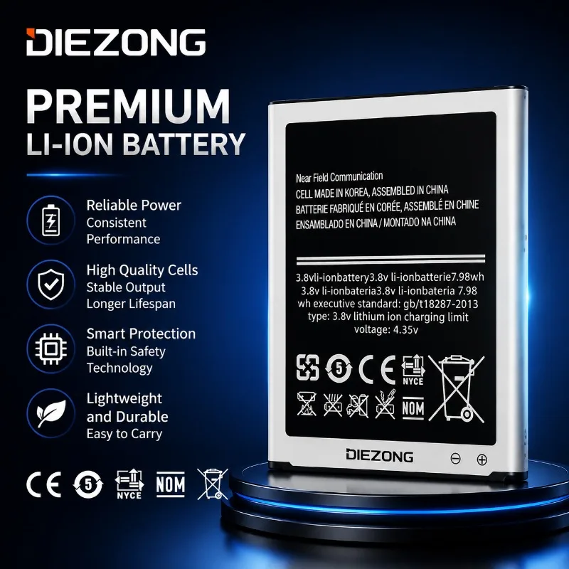 

High-quality 3.8V 2100mAh EB-L1G6LLU Mobile Phone Battery, Suitable for Samsung S3 I9300/GT-I9300 Battery, New Large Capacity