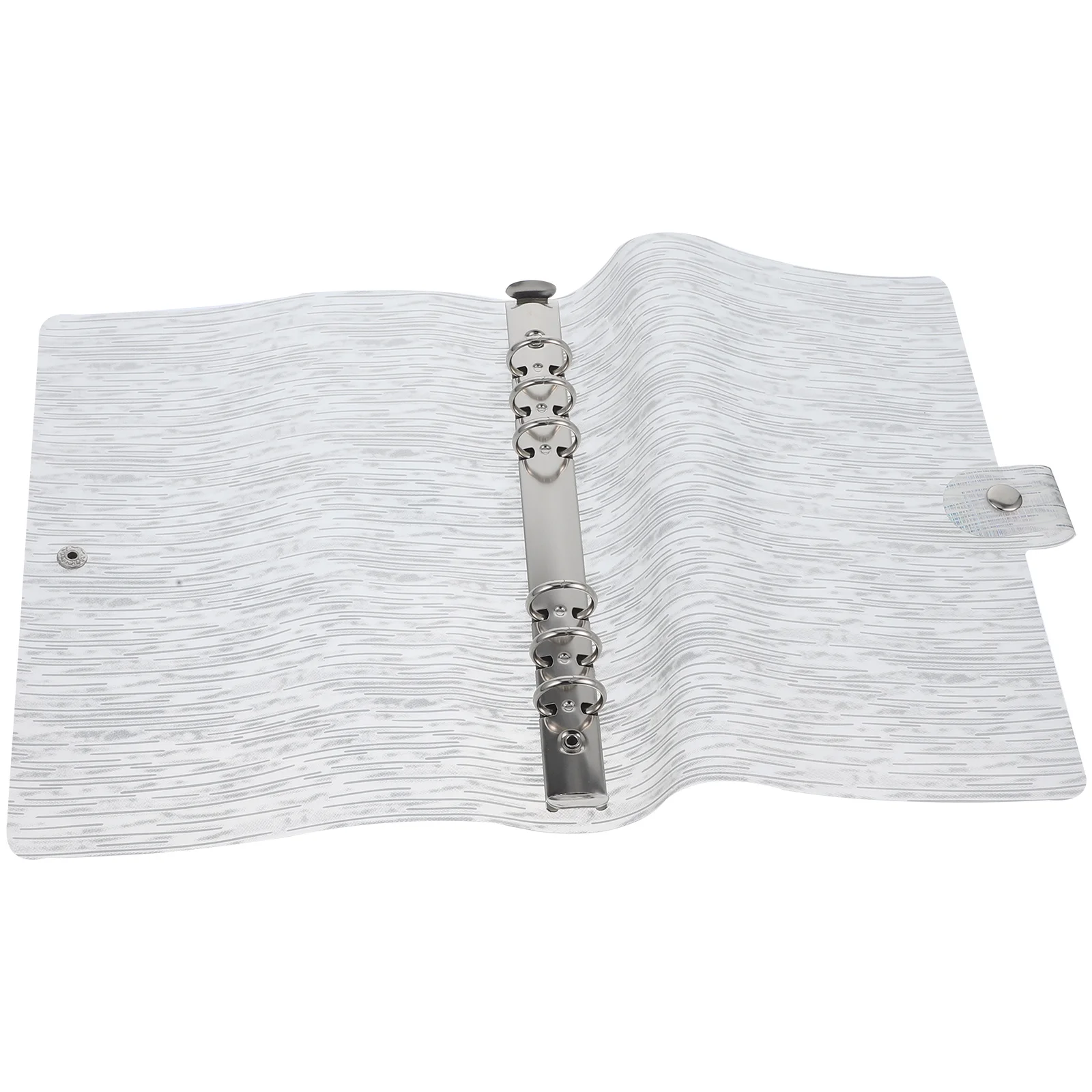 A5 PVC Heavy Duty File Folder 6 Ring Binder Notebook Paper Holder Scrapbook Cover Document Protector Brightly Colored Office