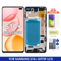 tft S10+ Screen Replacement, for Samsung Galaxy S10 Plus G975F Lcd Display Digital Touch Screen with Frame for Samsung S10 G973F