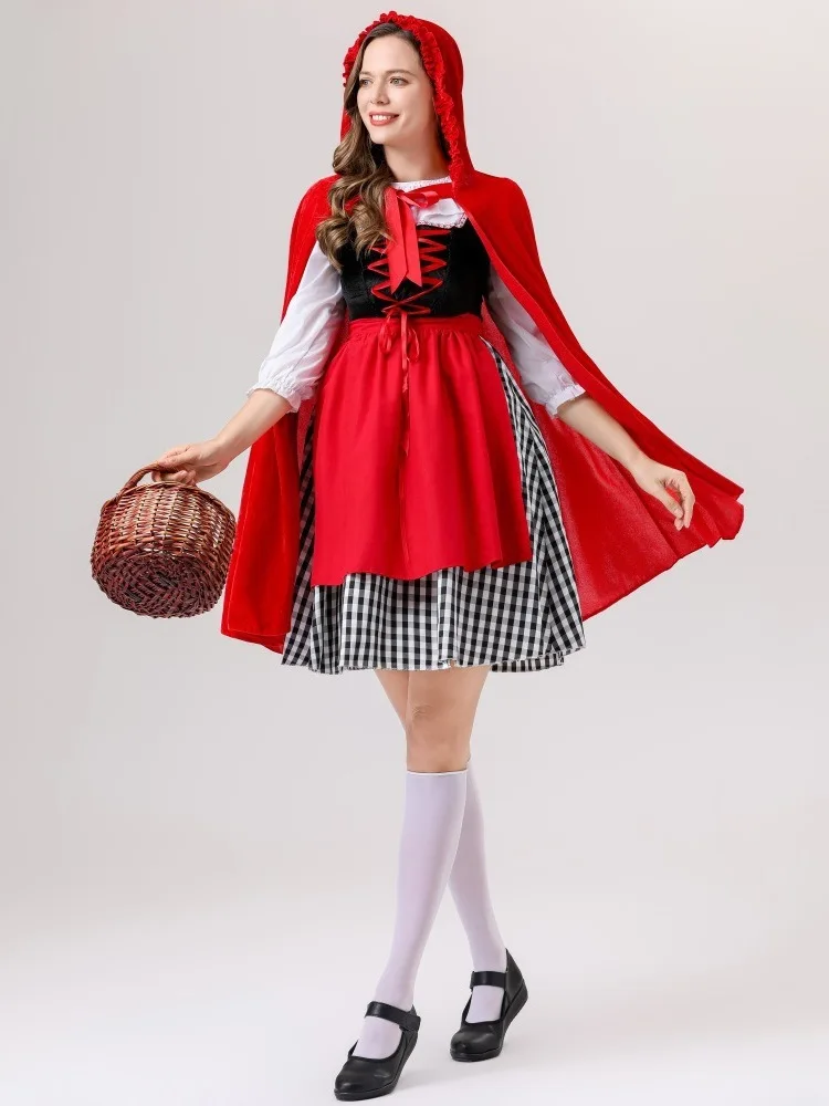 Rotkäppchen Halloween-Kostüm Dr. 2025, neues Damen-Cosplay-Robe-Set, Par-Rollenspann-Kleidung, traditionelles Chinesisch...