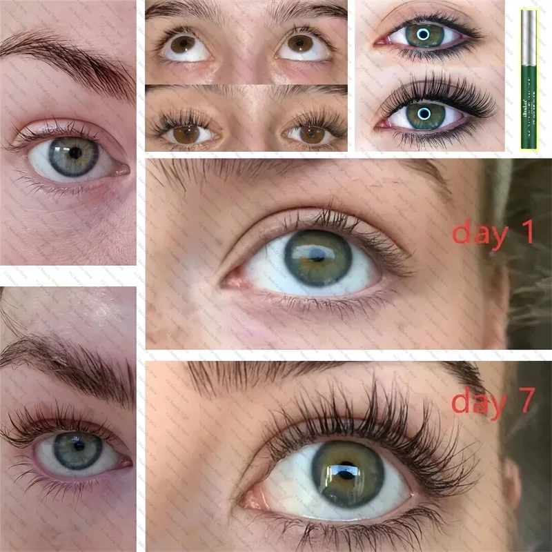 Sérum de croissance rapide des cils, 7 jours, rehausseur de sourcils naturel, plus long, plus épais, recourbé, soins pour les yeux, produits de maquillage, 8ml
