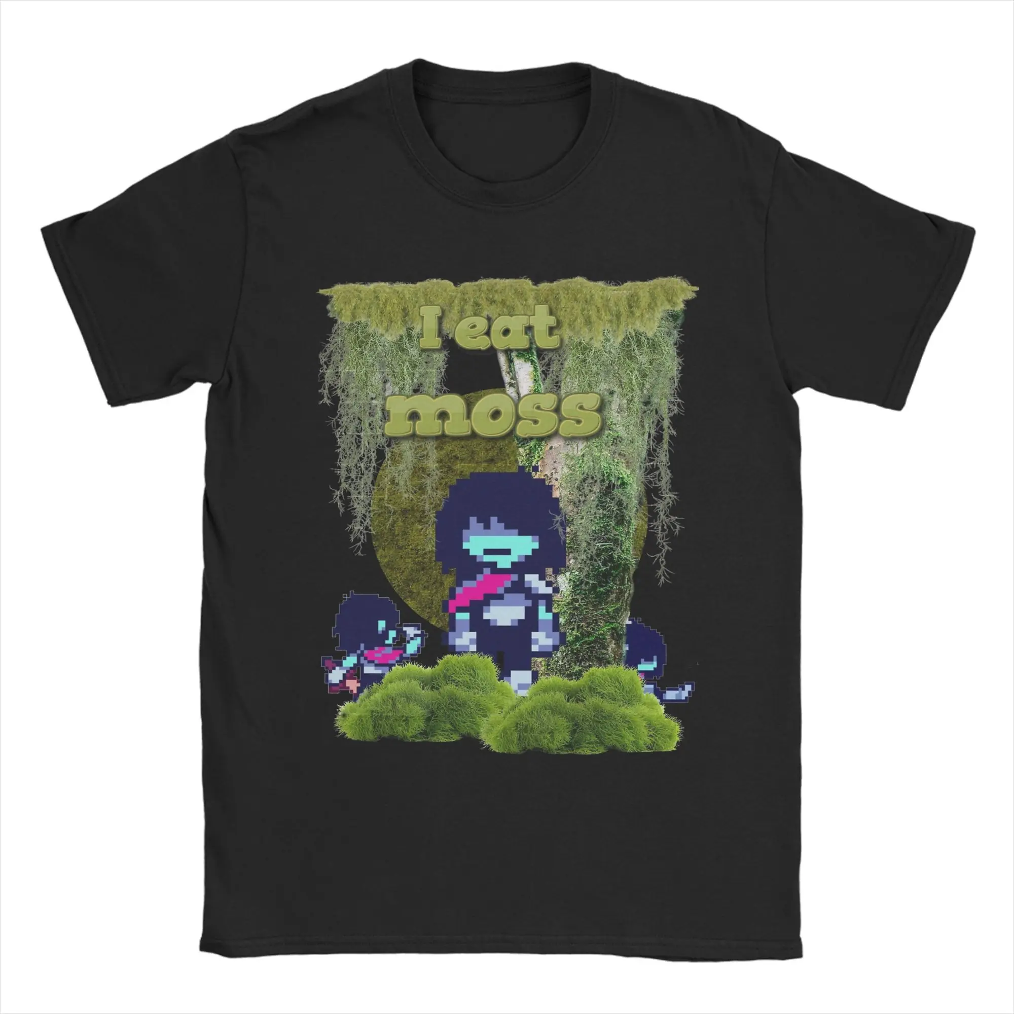 

I Eat Moss Kris Deltarune Одежда Мужчины Женщины Футболки из чистого хлопка Новое поступление Футболка Одежда