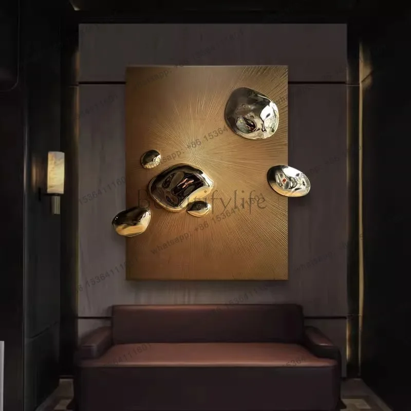 LJY high-end hand-painted three-dimensional texture art installation painting high-end