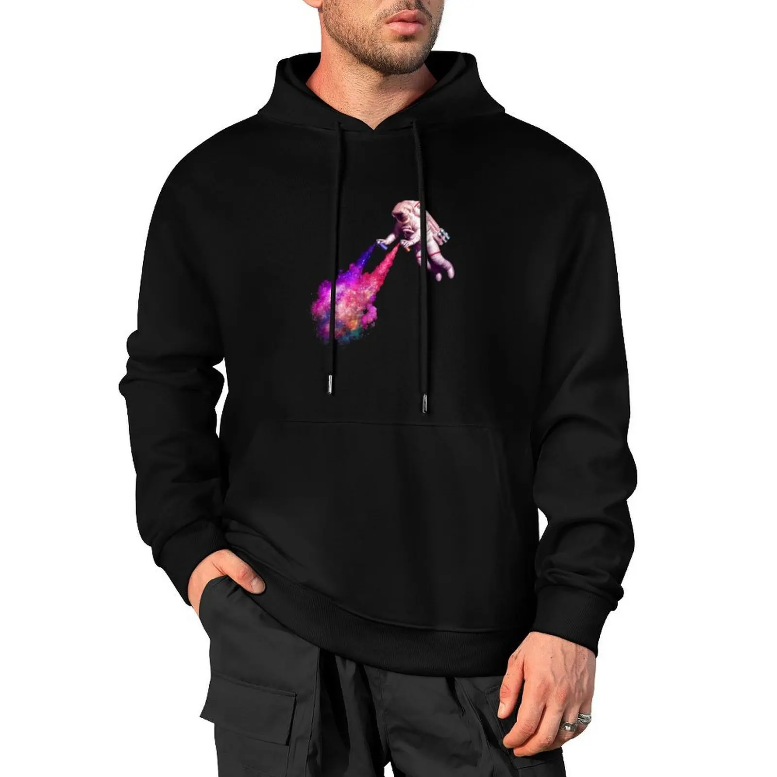 

Shooting Stars - the astronaut artist Pullover Hoodie male clothes korean autumn clothes autumn men's clothes pullover hoodies