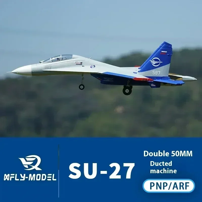 Xfly Modelo Voador Avião Brinquedo, Duplo 50mm, Su27 Motor Duplo, Culvert Fighter, Asa Fixa, Presente de Avião RC