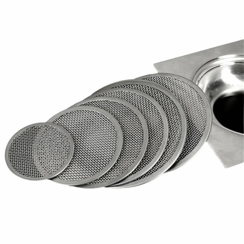 304 Stainless Steel Stainless Steel Floor Drains Small Drain Hole Circular Design Sink Strainer Stainless-Steel Material