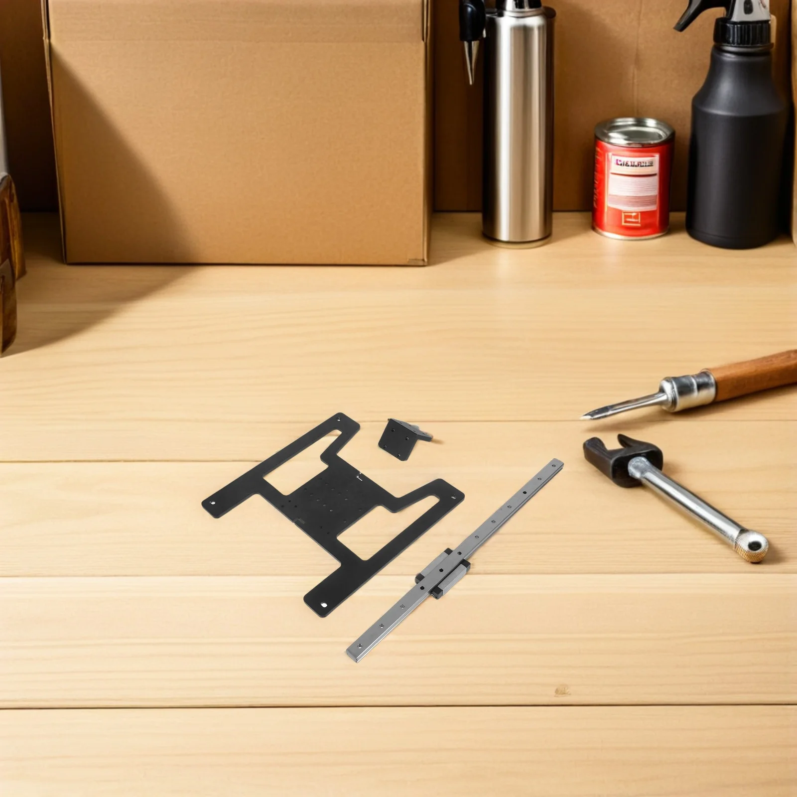 

1Set 3D Printer Y Carriage Plate Upgrade Kit Aluminum Alloy Linear Rail for Ender-3 V2 Enhanced Stability Precision Guidance