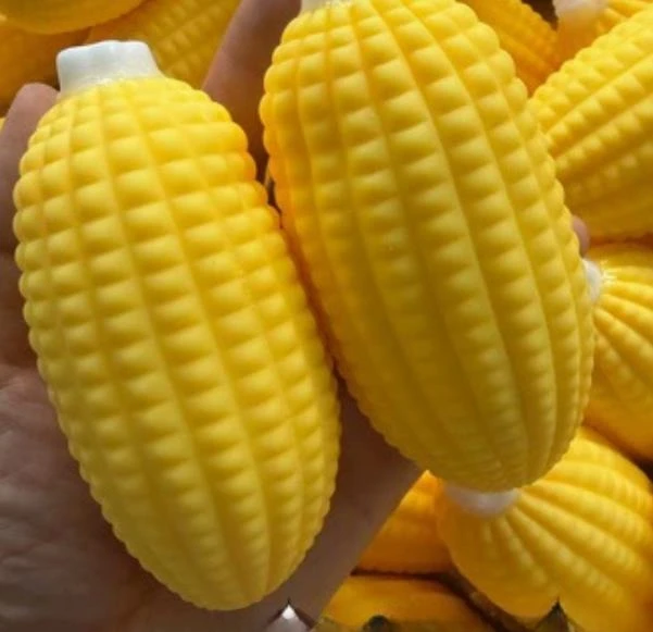 Crunchy Squishy Corn Stress Ball Squeeze Toy Anxiety Relief Fidget Sensory ASMR Toy Soft Hand Play Toy for Kids Adults image 3