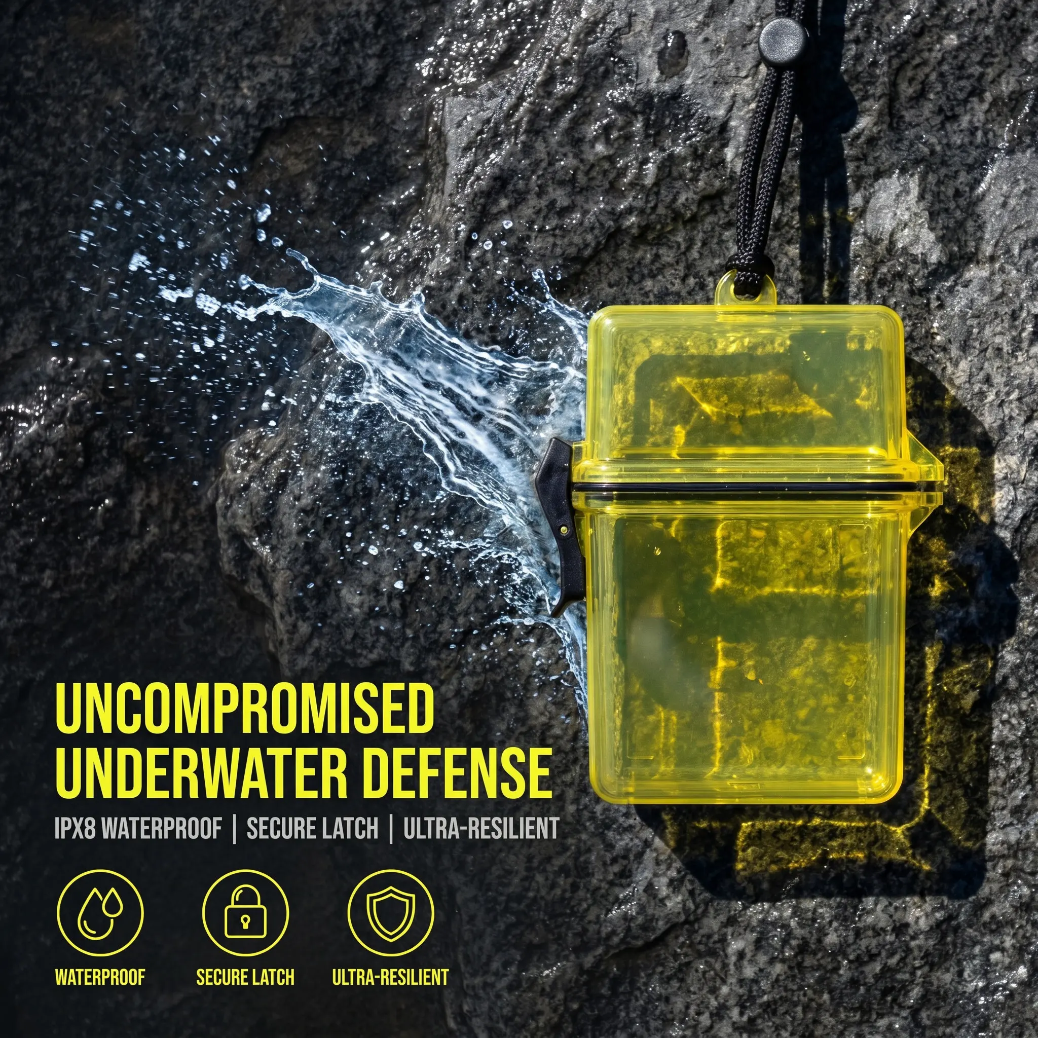Dry Box Waterproof Case Outdoor Diving Seal Box Floating Watertight Beach Safe Plastic Storage Container for Keys Id Cards - view 5