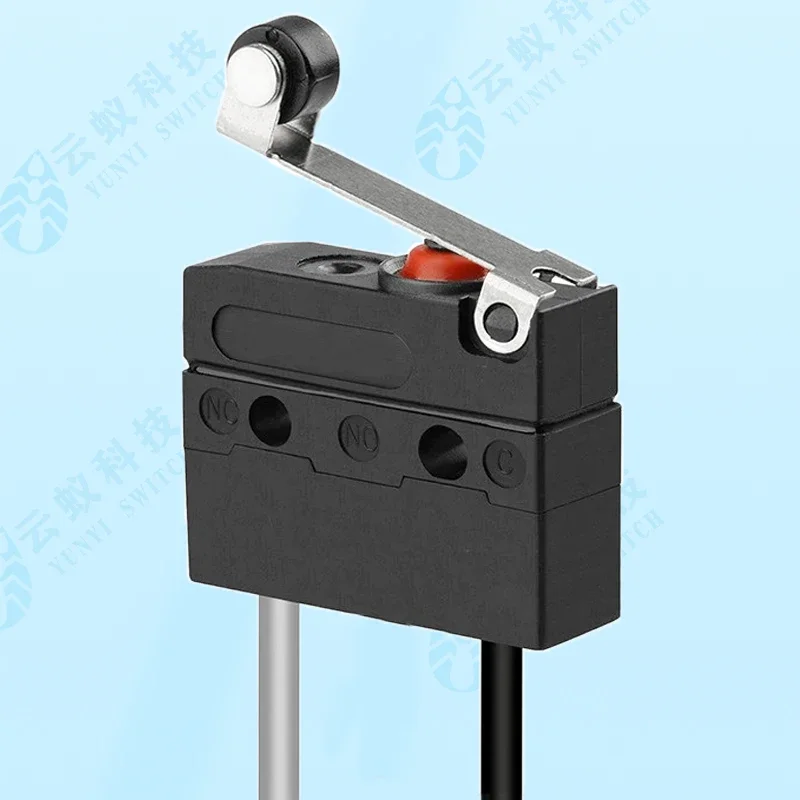 19.8mm Waterproof Micro-Switch With Lead, Lever, Positioning Hole, Normally Open And Normally Closed, 5A Current IP67 Quality