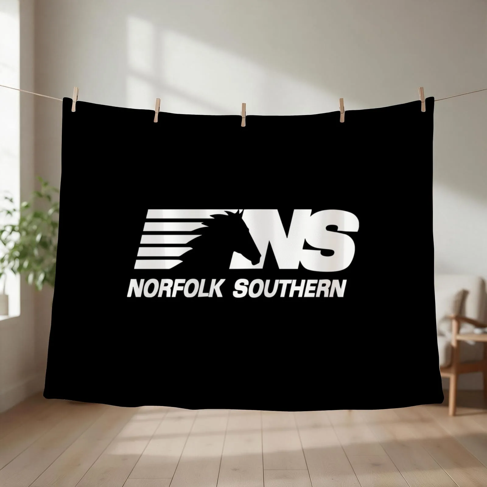 Norfolk Southern Throw Blanket couch cozy soft plush fuzzy picnic outdoor blanket