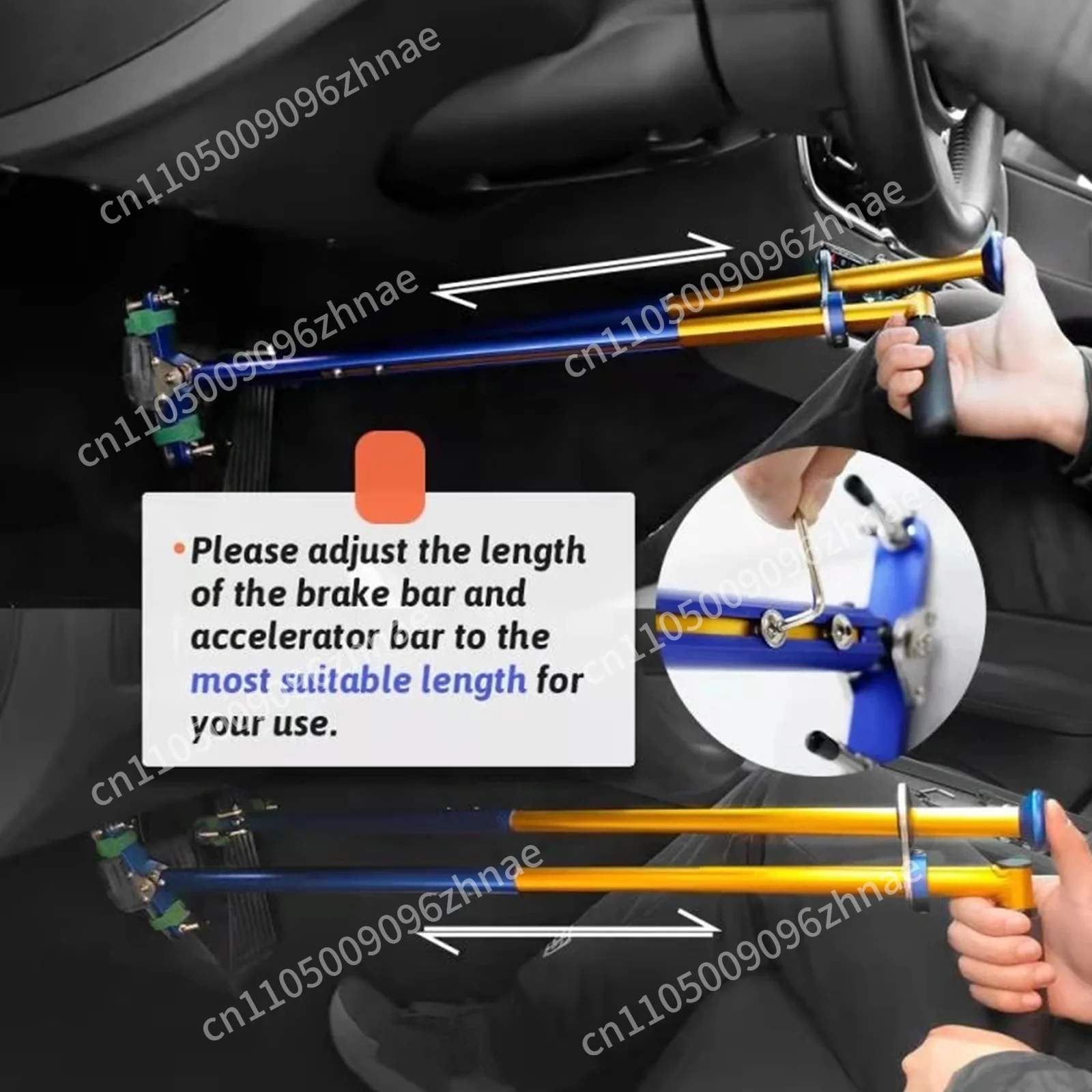 Handicap Driving Hand Controls For Disabled Drivers,Car Pedal Assist Controls,Left Or Right Hand