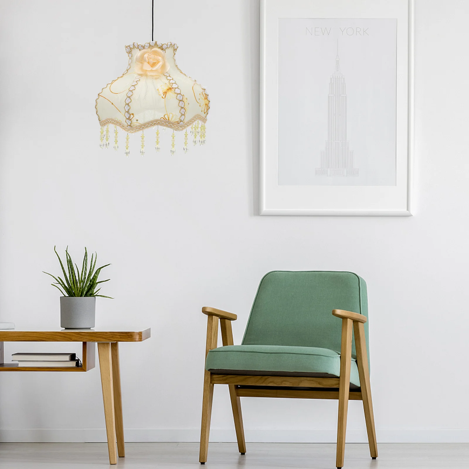 1 قطعة القماش الأوروبي الرجعية نمط الدانتيل عاكس الضوء غطاء المصباح الزخرفية ضوء لينة لغرفة النوم غرفة المعيشة دراسة عاكس الضوء الأوروبي