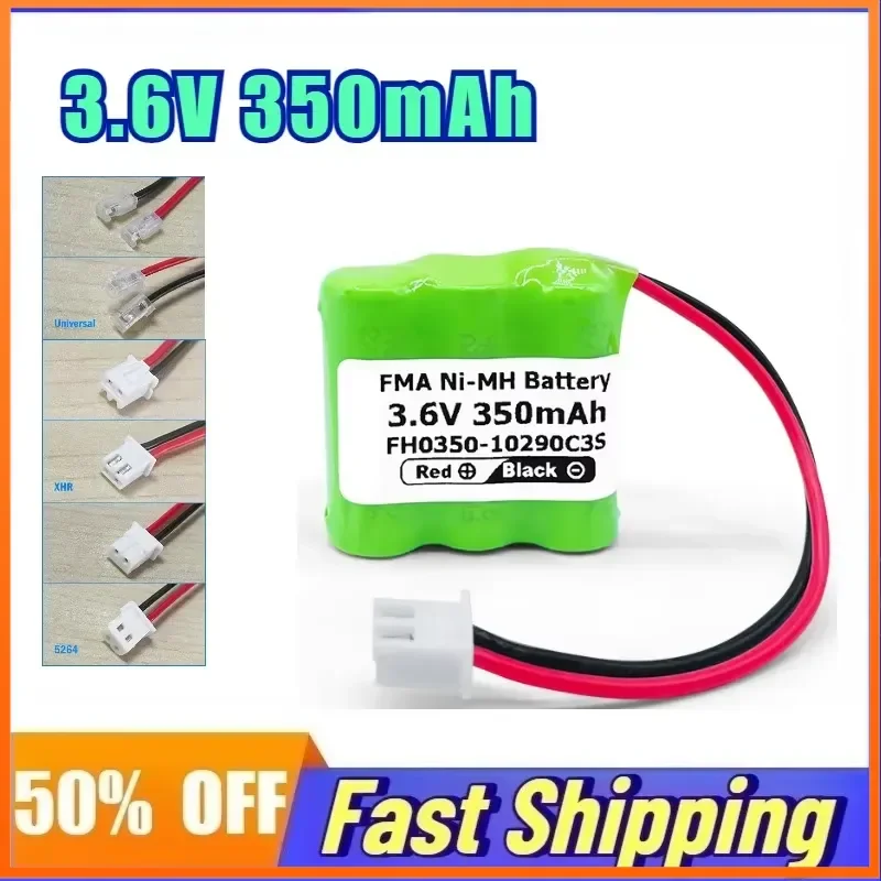 FH0350-10290C3S Batería Recargable de 3.6V 350mA para Teléfonos Inalámbricos BINATONE 84H BC102171 GE AT&T Lucent