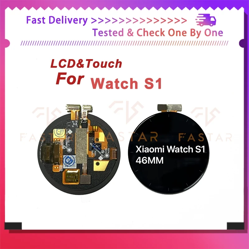 

Watch S1 For Xiaomi Mi Watch S1 LCD Display Touch Digitizer Assembly Replacement Phone Screen Watch S1 46mm lcd