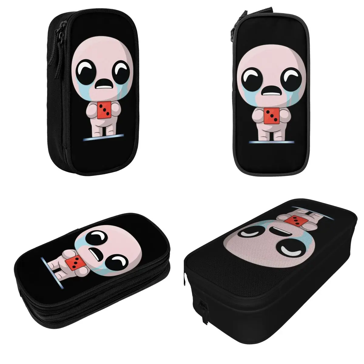 The Binding Of Isaac Blue Baby Pencil Cases Pen Box Bags Kids Big Capacity Office Zipper Pencil Pouch