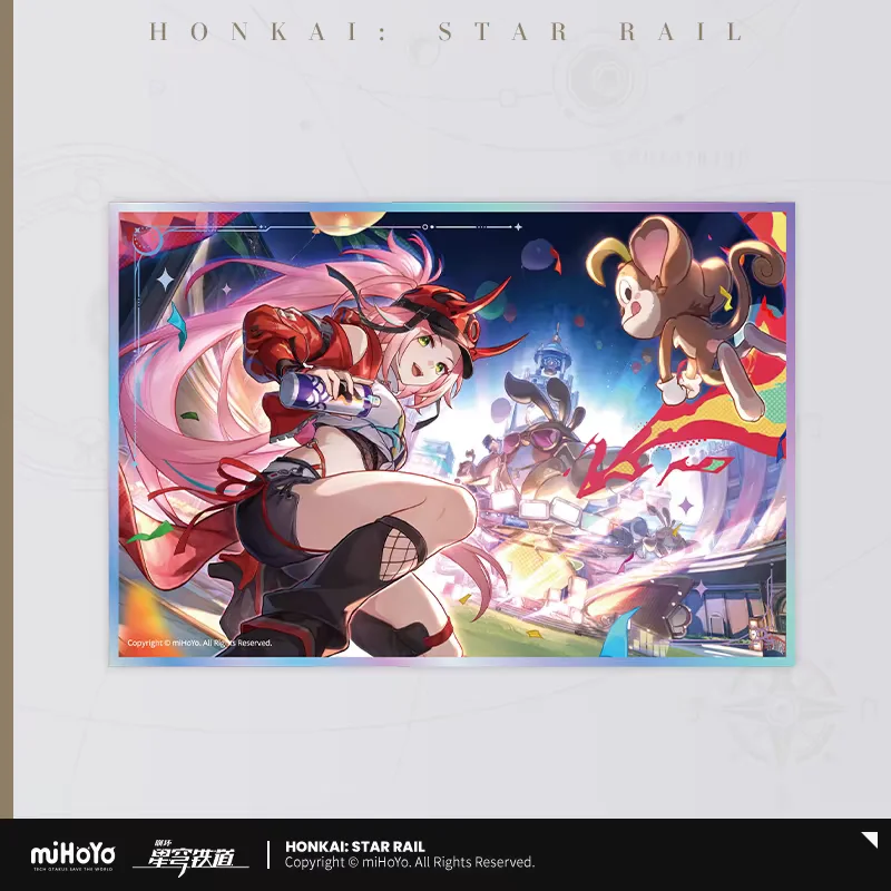 Pre Sale miHoYo Official Honkai Star Rail Starry Travel Series Acrylic Color Paper Anime Fashion Surrounding Cosplay Gifts 4