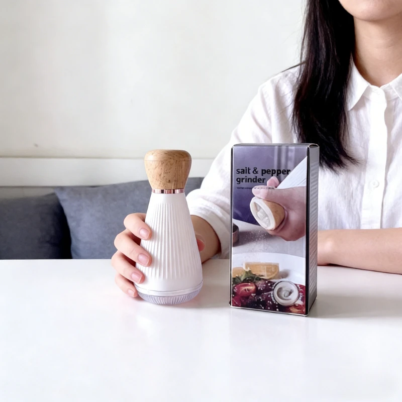 

Creative Exquisite Pepper Grinder, Household Kitchen Modern Simple Manual Black Pepper Grain Salt Chili Powder Grinding Bottle