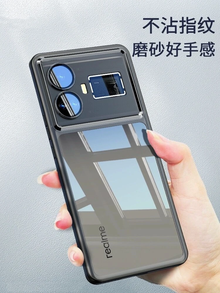 Cover For Realme GT5 Case TPU Soft Silicone Transparent Phone Case For Realme GT 5 5G Camera Protection Shell Shockproof Bumper