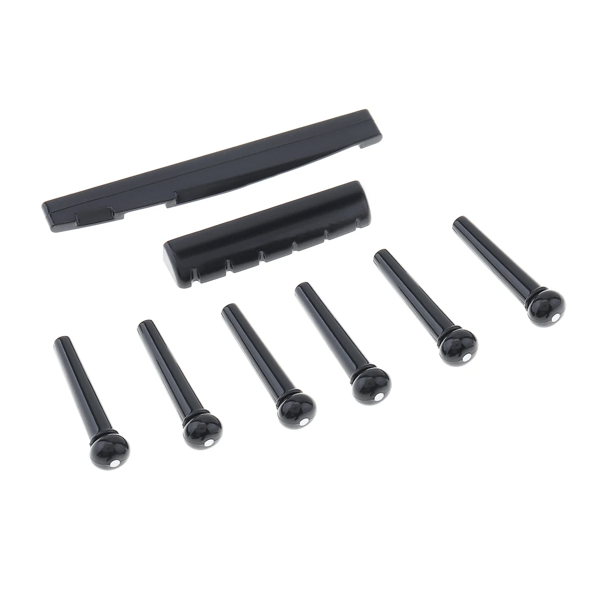1 Set Holz Akustische Gitarre Brücke Brücke Pins/Sattel/Sattel Sattel Gitarre Teile für 40 41 Zoll Akustische Folk gitarre – Detail 12