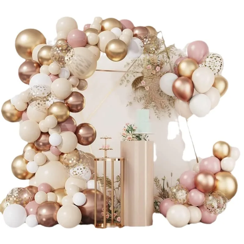 Retro Pink Gold Balloon Garland Arch Kit Wedding Birthday Ballon 1st Birthday Party Decoration Kids Baby Shower Latex Baloons image 4
