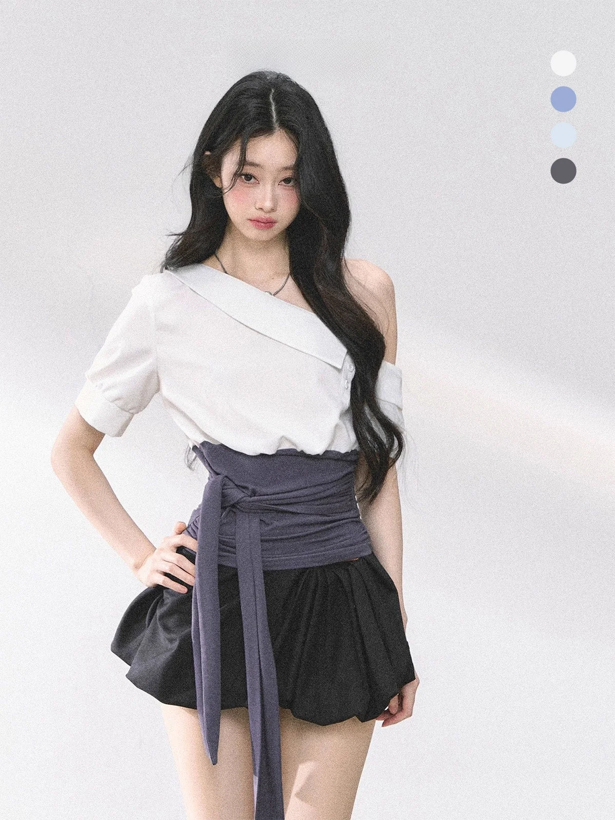 

AOMALM Sydney Sister Slant oulder ort Sve T-irt Women Summer Commute irt White Top Ladies Faion Busin Casual ...