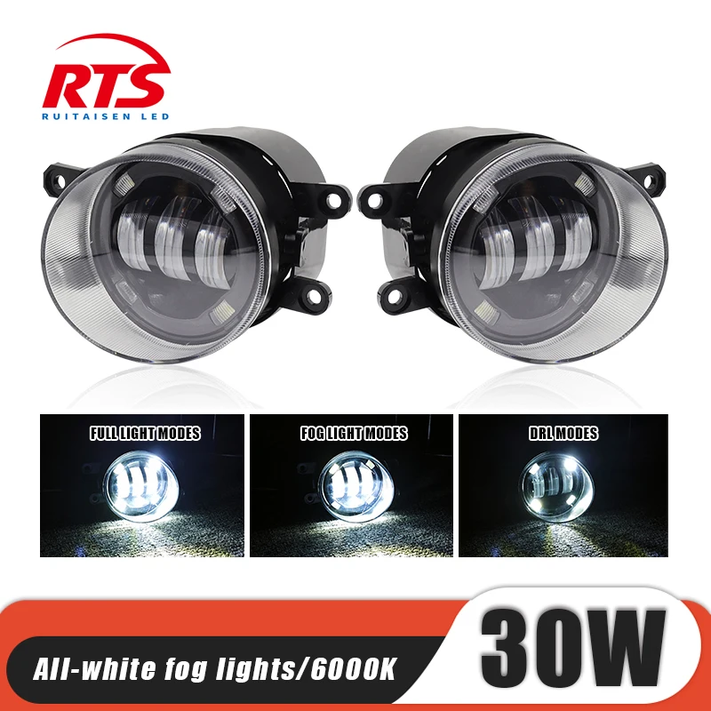 

1 Pair LED Running Light DRL PTF Lenses Projector Lens LED Fog Light for Toyota Corolla Camry CHR Yaris RAV4 Hilux/Lexus