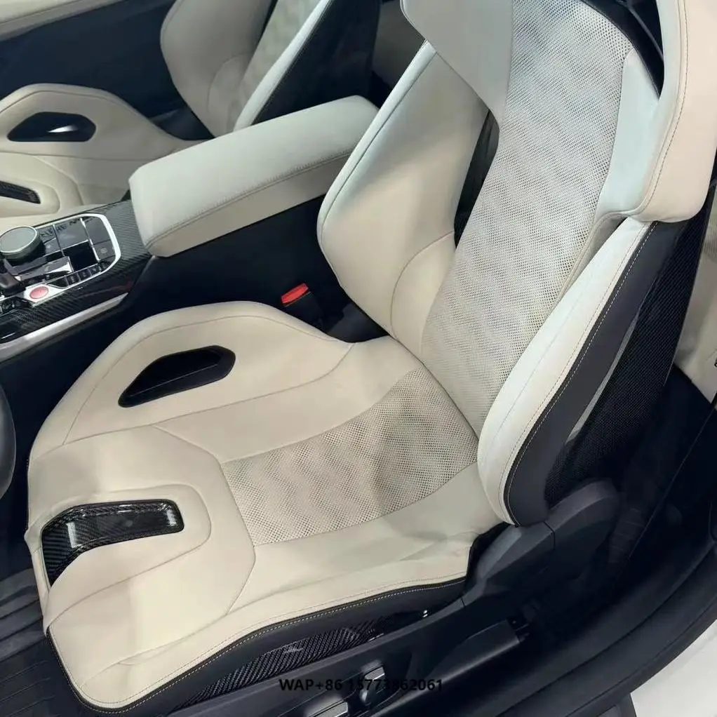 

DOS for B-W-M G87 M2 G80 G81 M3 G82 G83 M4 F90 M5 F92 M8 M Carbon Bucket Seat Cushion Genuine Leather Protector Cover Interior