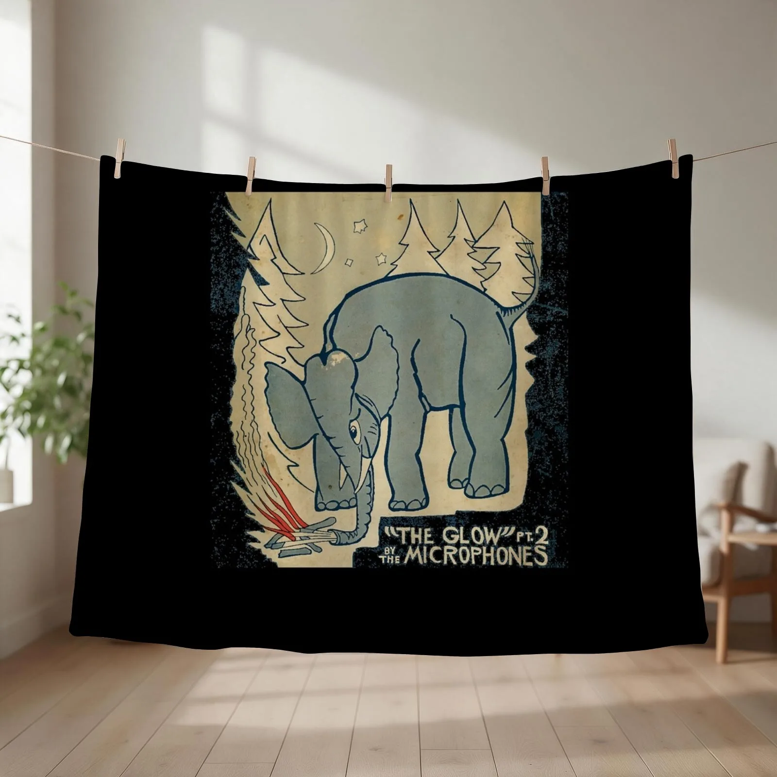 THE MICROPHONES Classic Throw Blanket couch cozy soft plush fuzzy picnic outdoor blanket