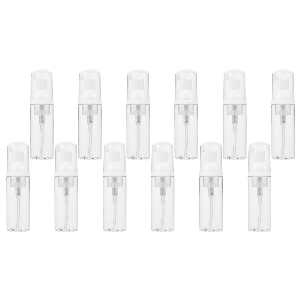 12 قطعة 50 مللي رغوة زجاجة مضخة مجموعة فارغة إعادة الملء موزع للسفر الصابون شامبو استحمام هلام منظف للوجه مانعة للتسرب