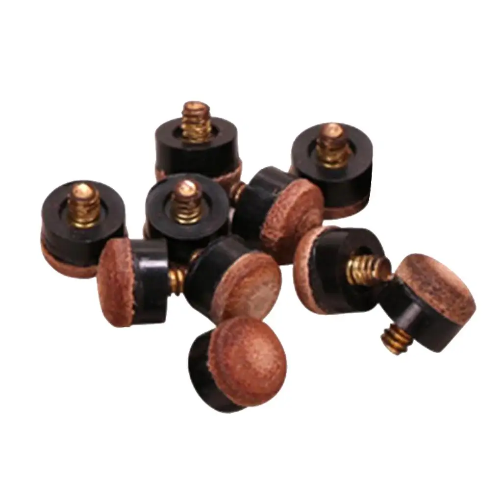 12mm Premium Screw On Pool Cue Tips Set Billiard Cue Stick Replacement Repair Parts Accessories for Pool Snooker Cues view 5