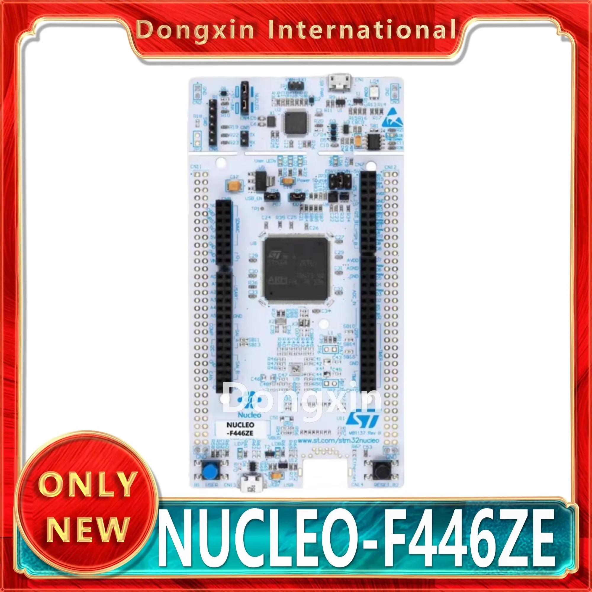 st-nucleo-f446ze-stm32-nucleo-144開発ボード（stm32f446ze-mcu搭載）、arduino、st-zio、morpho接続をサポート