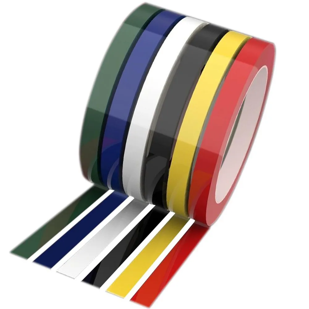 66M Marker Line Tape 5mm Width Adhesive Coded Tape for Office Kitchen Lab Organization Color Coding Tape for Desktop Management