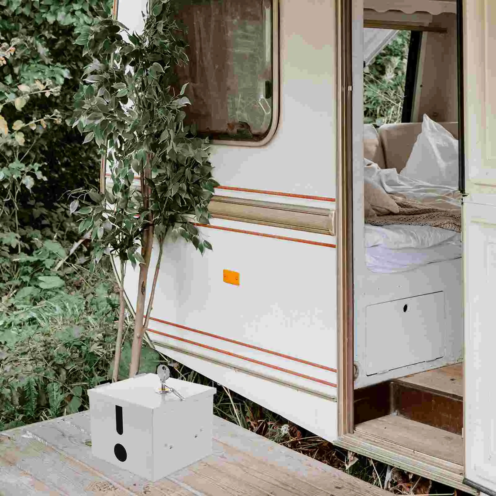 Outdoor Extension Cord Cover Protector Plug Windproof Wrought Iron Weatherproof