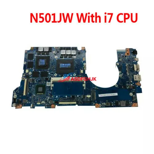 

for ASUS UX501J UX50JW N501J N501JW Motherboard W/ i7 CPU rev2.1 Mainboard 4GB 100% TESED OK