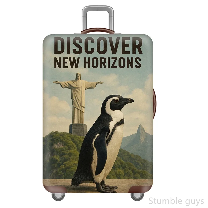 

Прочный эластичный пылезащитный чехол для багажа, защитный, устойчивый к царапинам, моющийся, подходит для чемоданов 18-32 дюймов, полезен для авиаперелетов.