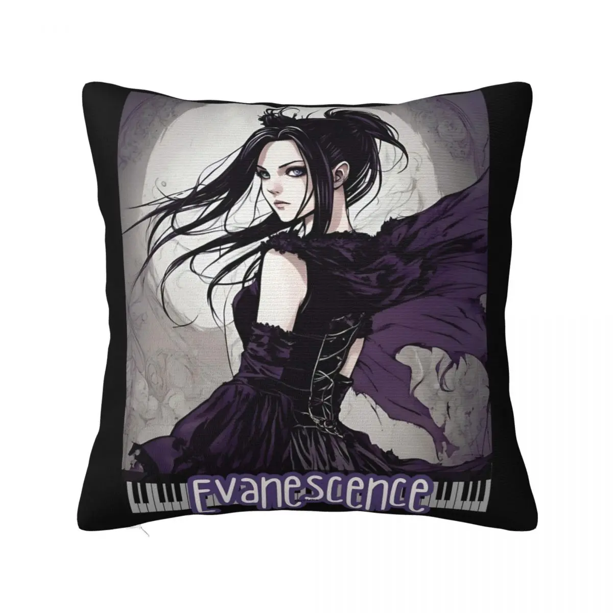 Evanescence Amy Leed Anime Pillowcase Printed Polyester Cushion Cover Gift Throw Pillow Case Cover Home Square 45X45cm