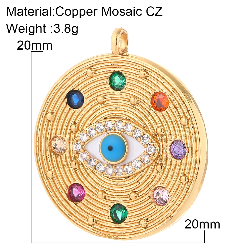 Evil Blue Eyes Charm Women\'s Gothic Mary Devil\'s Eye Jewelry DIY Bracelet Necklace Keychain Earrings Jewelry Amulet