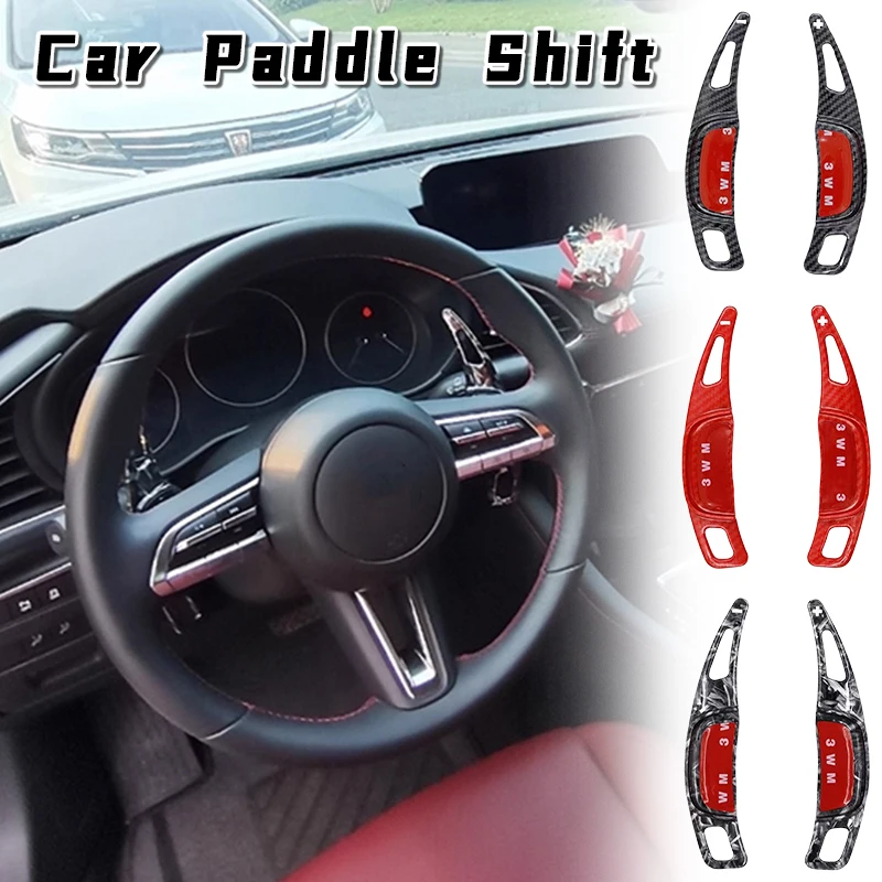 

2pc Car Steering Wheel Shift Paddle Extension Cover Accessories For Mazda 3 next generation Axela