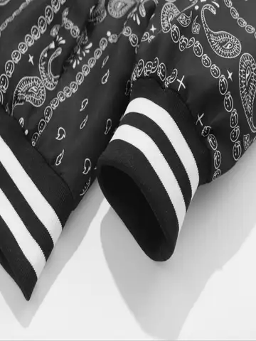 Herrjacka i retrostil med cashewblommor, enkel, cashew, cashew, cashew, casual, baseboll, hem, mångsidig, moderiktig, daglig arbetskläder 10 best sales Jacka Fotboll Amerikansk - №8