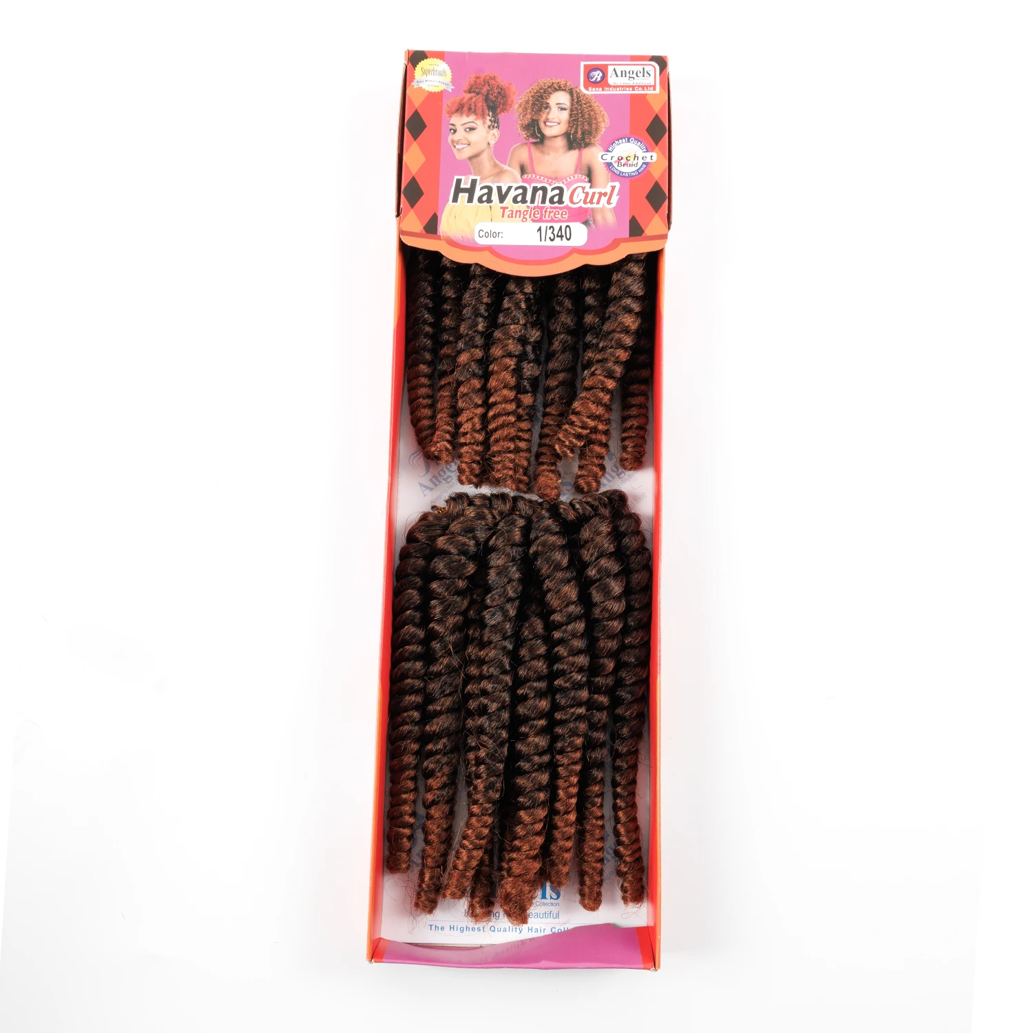 8 Inch 1B/340 Synthetic Havana Curl Braiding Hair Soft Lightweight Crochet Hair Extensions For Black Women