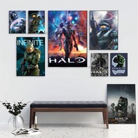 1PC Classic Halo Video Game Series 1-5 Poster Paper Print Home Living Room Bedroom Entrance Bar Restaurant Cafe Art Painting