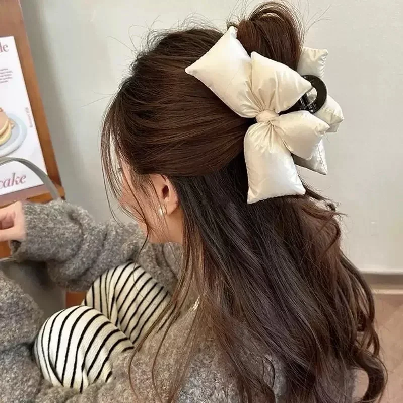 

Black Pu Leather Statement Bow Hair Clip - Stylish And Timeless Design