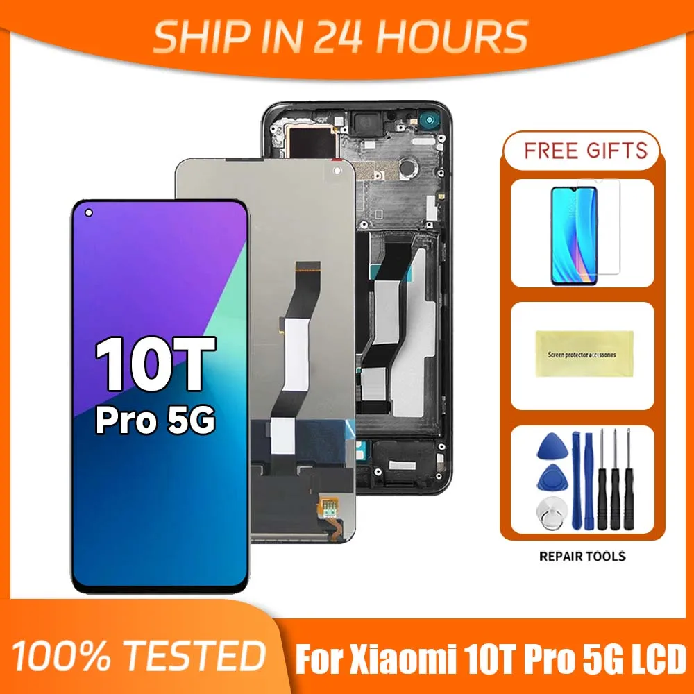 6.67 inch AAA Quality Screen For Xiaomi Mi 10T Pro 5G LCD Display Touch Screen Replace LCD For Xiaomi Mi10T 10T Pro Display