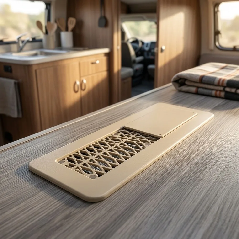 Insects-proof Mesh RV Floor Vent Wearproof Material Non-deformation Design Built-in Mesh Screen For Floor Ventilation