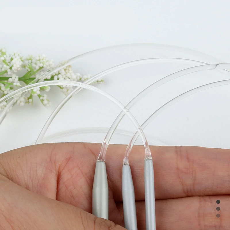 Aluminum Circular Knitting Needles Crochet Needles Pins Needle Craft Tools For Set of Knitting hooks DIY Weaving 40cm Multi Size
