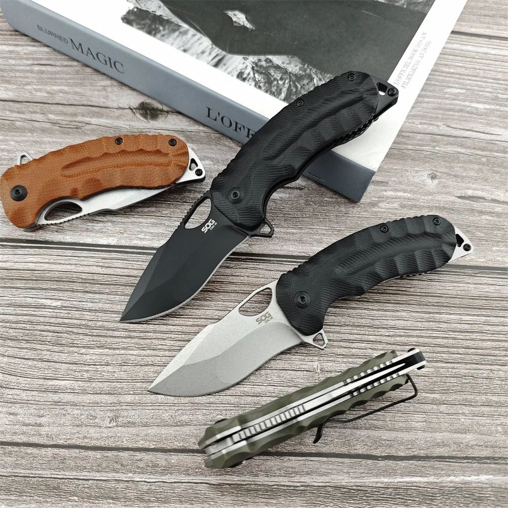 NEW Kiku XR Folding Knife 8Cr13Mov Blade G10 Handle Small Pocket Knife Outdoor EDC Camping Hiking Hunting Cutting Tools