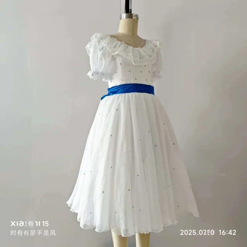 Ballet Graduation Ball Performance Dance Professional Edition Open Button Yarn Skirt Customization