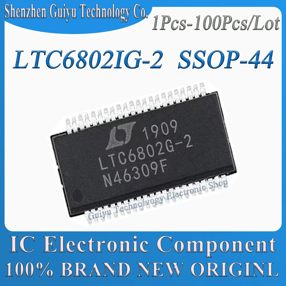 1 Pcs-100 Pcs/Lot LTC6802IG-2 LTC6802G-2 LTC6802G LTC68021G LTC6802 6802G-2 6802IG-2 LTC SSOP-44 IC Chip