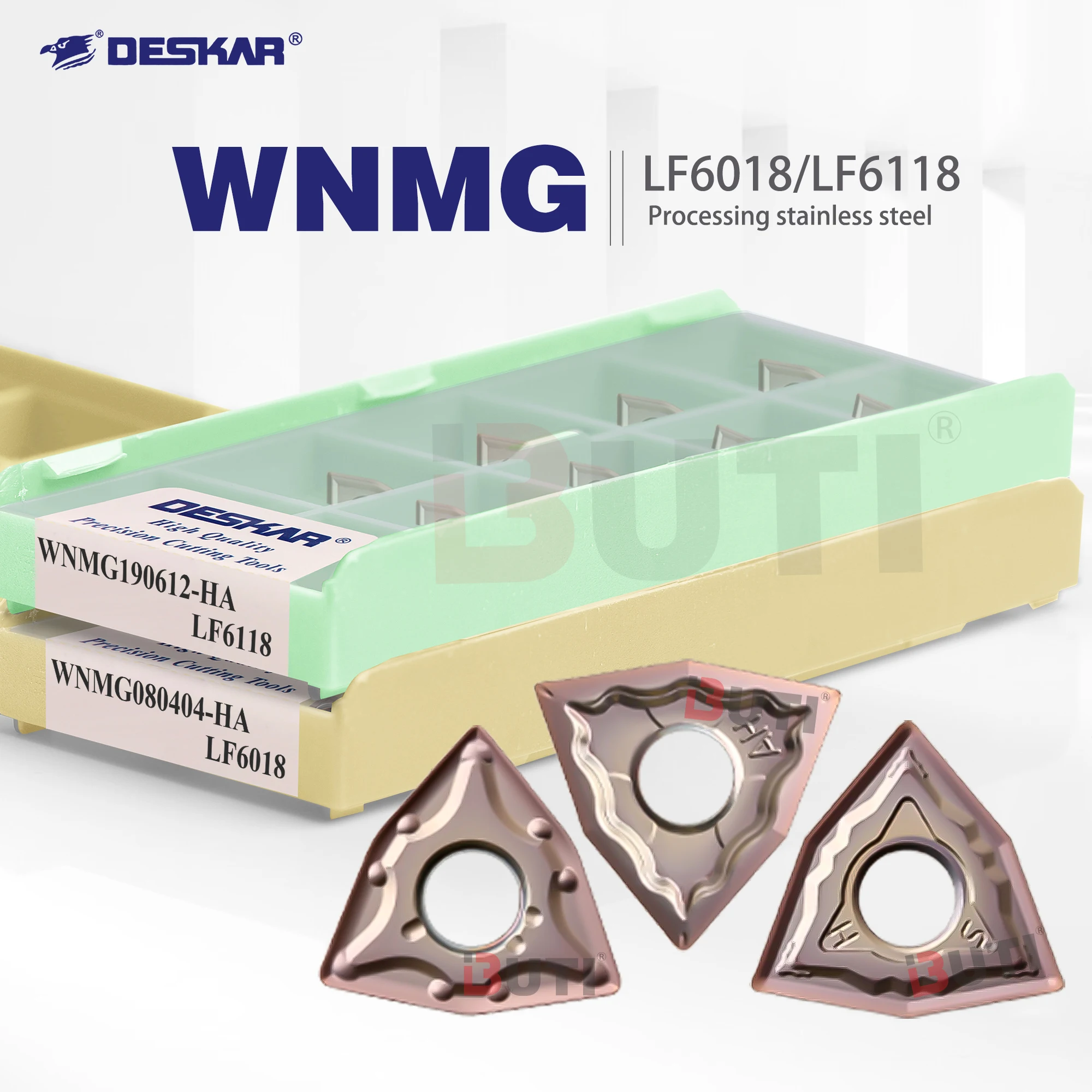 

WNMG080404 WNMG080408 MA MS JMS MQ HS HA GS MM R-S L-S LF6018LF6118 DESKAR 100% оригинальный токарный инструмент с ЧПУ для нержавеющей стали